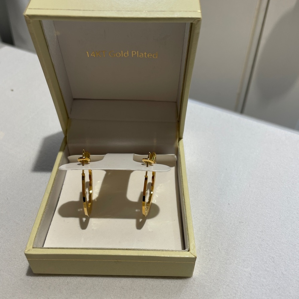 Gold Plated Hoop Earrings